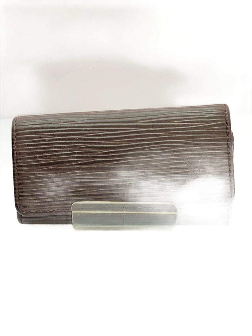LOUIS VUITTON Key Case Wallet Leather Brown